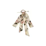 Chinese Style Ribbon Pearl Hairpin-Ecru