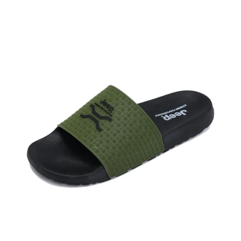 Jeep Slide Slippers Unisex Green/Yellow-1
