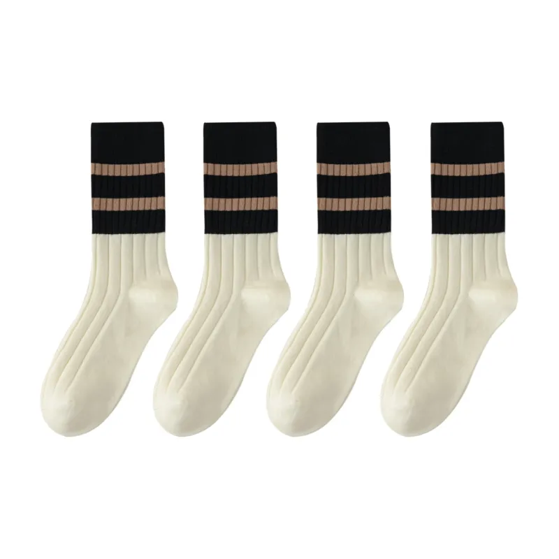 XXLLG Mid Calf Socks Women's 4 Pack-11
