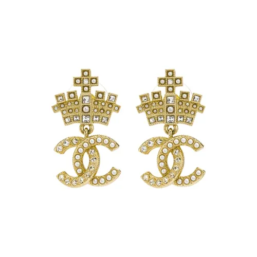 CHANEL Clip-On Earrings Women's Gold