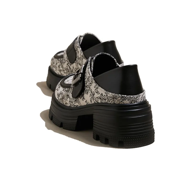 SNOWELF Loafers Women's Ecru/Beige/Black-1