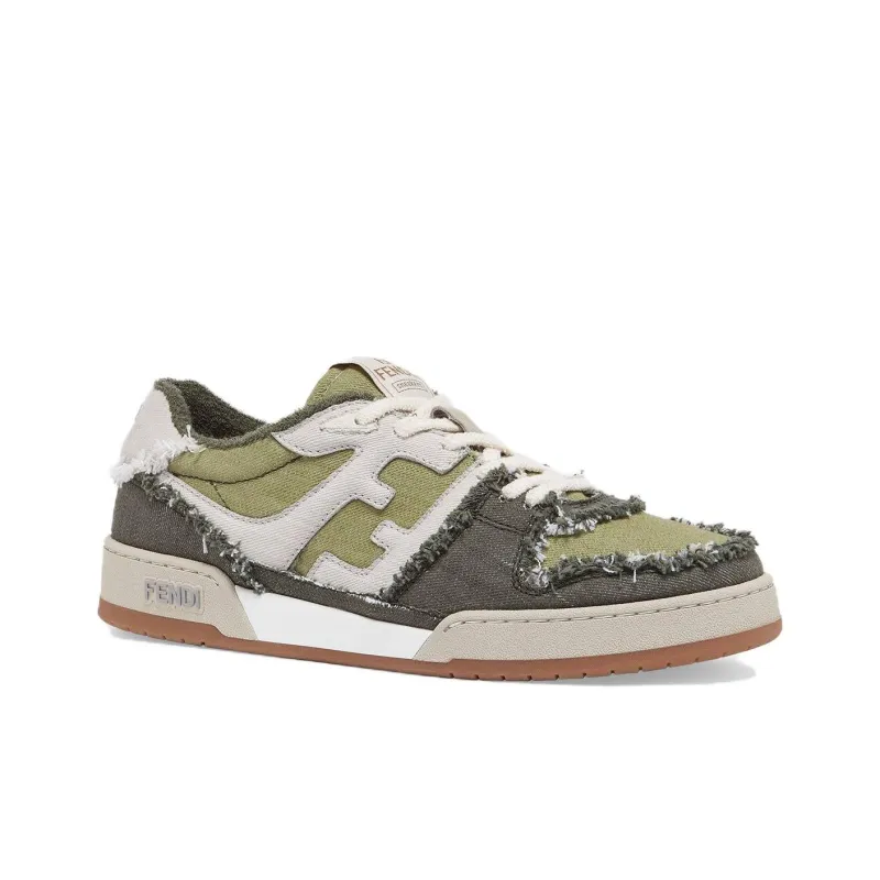 FENDI Logo Detailed Low Top Sneakers-2