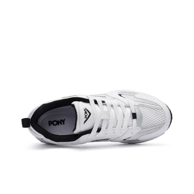 PONY Cushioning Breathable Low Top P RUNTECH Running Shoes Unisex White-2