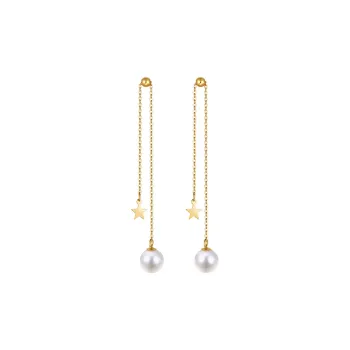 MCLON Drop Earrings Unisex Star And Moon Companion Yellow