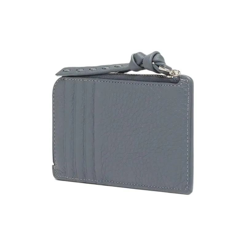 FENDI Peekaboo Calfskin Card Holder Women's Blue-1