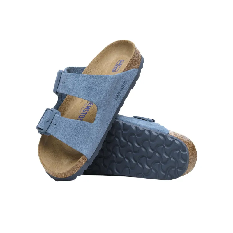 Birkenstock Arizona Soft Footbed Suede Leather Sandals 'Elemental Blue'-4