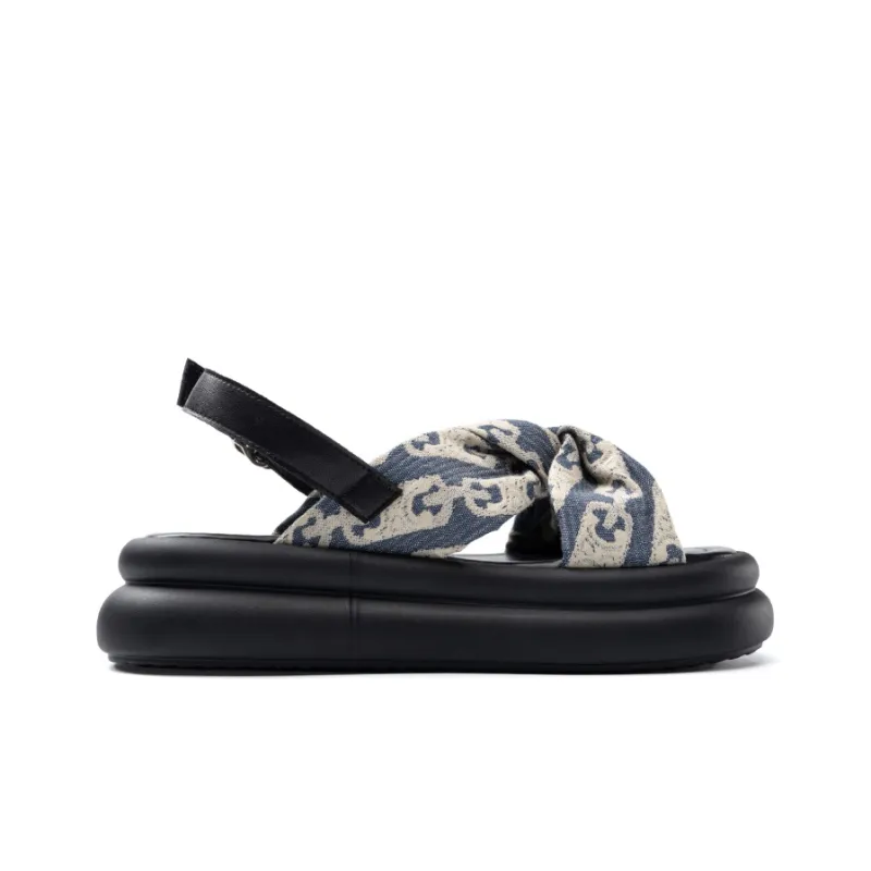 ZHR Green Purple Holiday One Strap Sandals Women's-8
