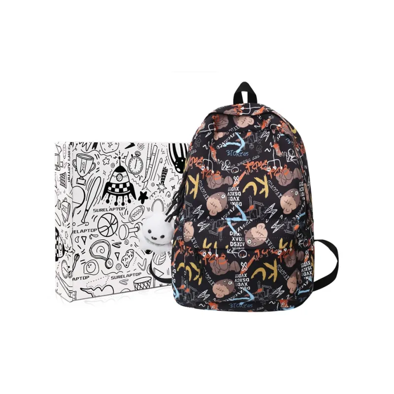 SURELAPTOP Nylon Backpack Regular Unisex Multicolor-13