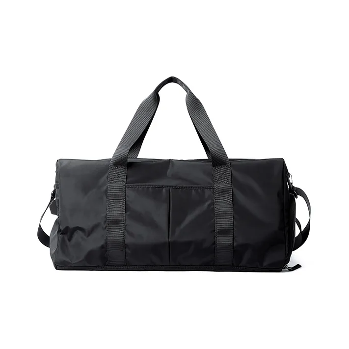 DOSRFINI Oxford Travel Bag Regular Unisex Black/Apricot White-13