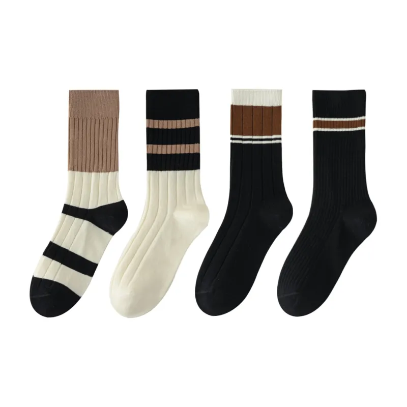 XXLLG Mid Calf Socks Women's 4 Pack-7
