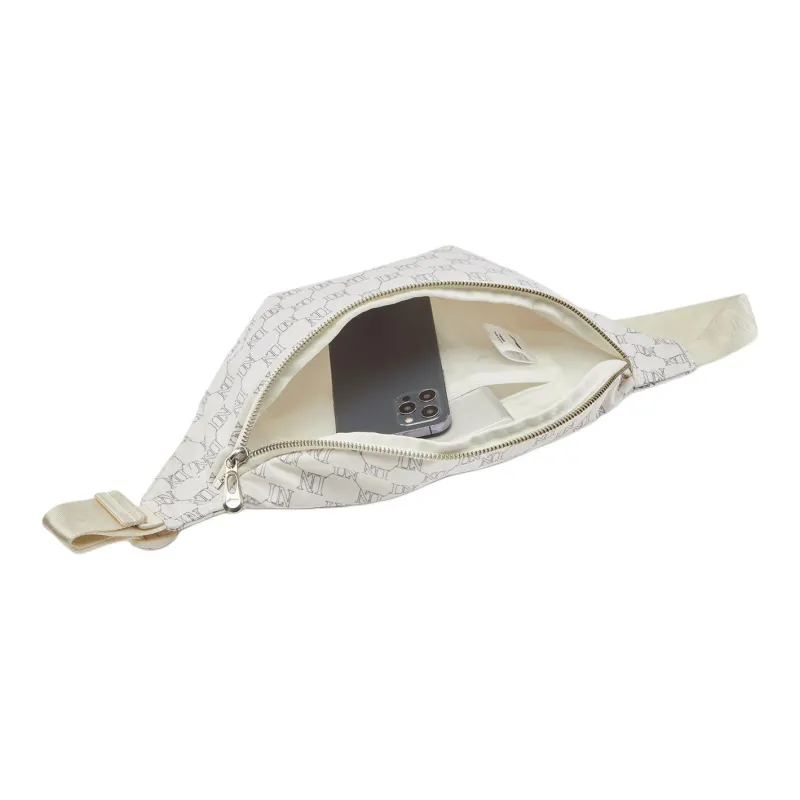 LiNing Sports Life Collection Polyester Crossbody Fanny Pack Regular Unisex White & Dark Ship Blue-4