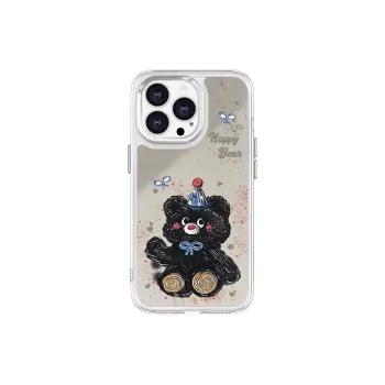 Victory Charge PC Material Oil Painting Style Bear Phone Cases Apple/Apple 15PROMAX/14PLUS/13PRO/12/11 Trendy And Cool