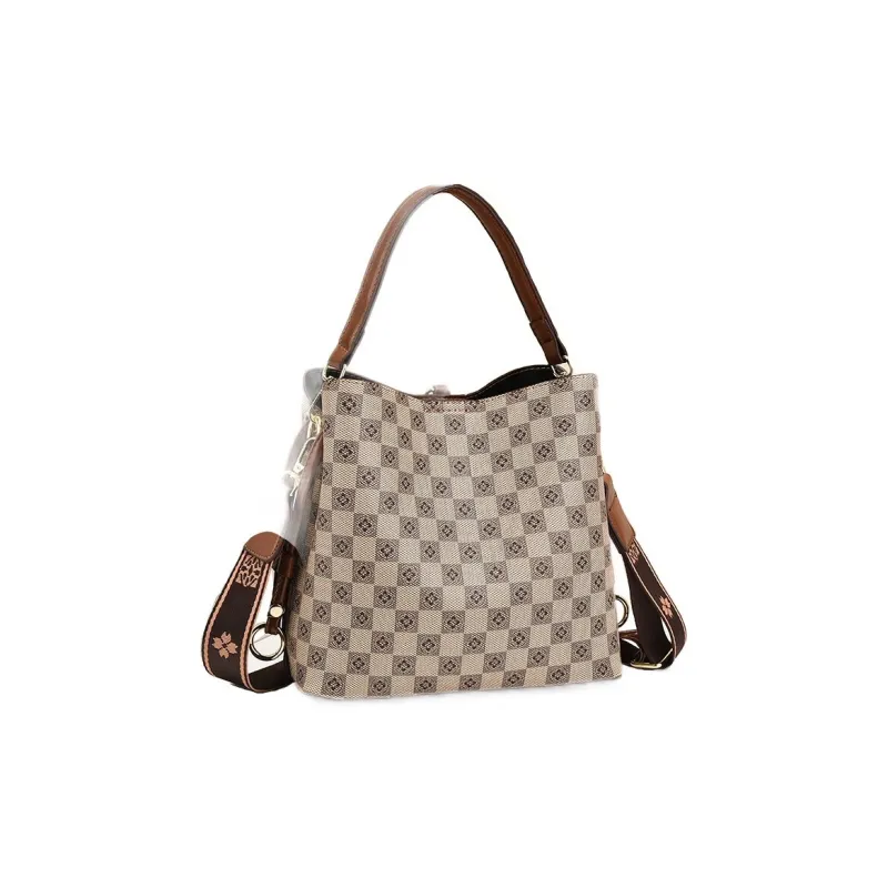 Weymond PU Shoulder Bag Crossbody Bag Handbags Medium Size Women's Coffee/Brown/Earth Yellow-7