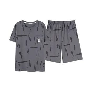 Follow The United States Pajama Set Men's Dark Gray