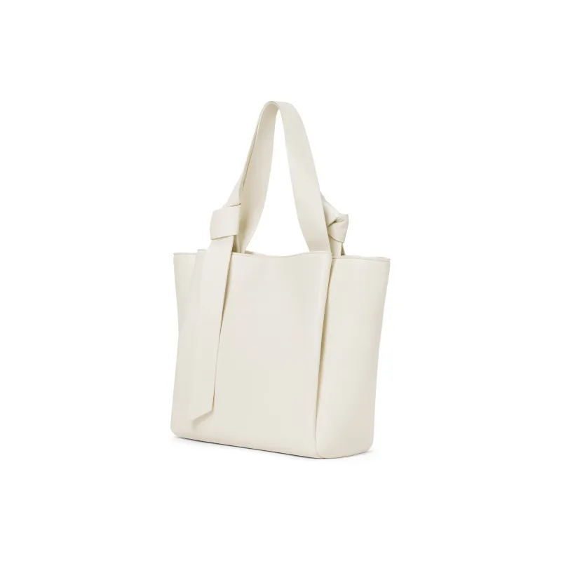 CHARLES&KEITH Synthetic Leather Shoulder Bag Tubas Women's Chalk White/Noir Black-1