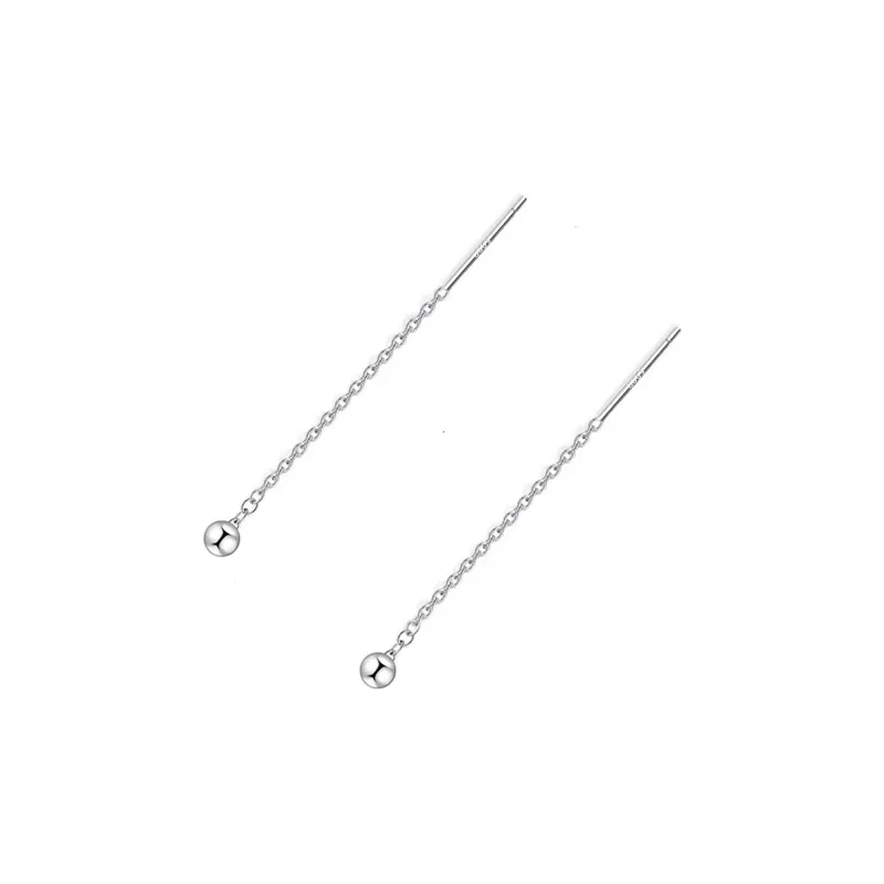 UTD S999 Silver Drop Earrings Women's-8