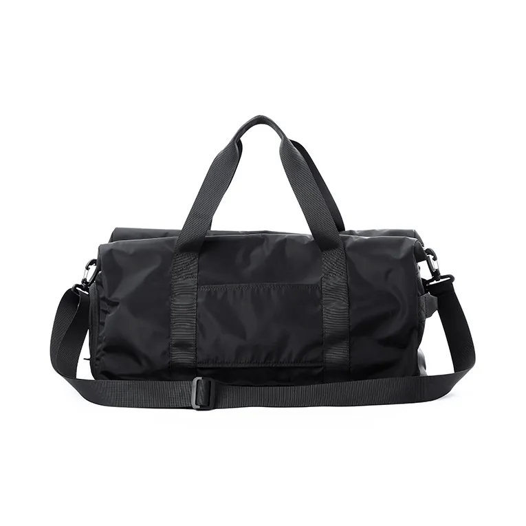 DOSRFINI Oxford Travel Bag Regular Unisex Black/Apricot White-15