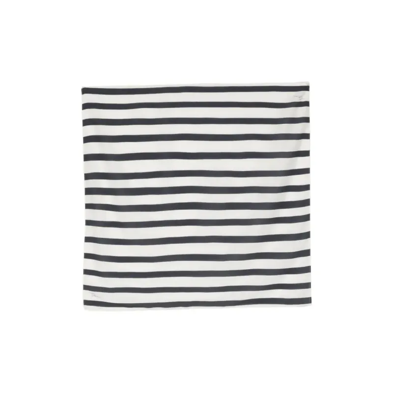 TOTEME Stripe-print Logo Scarf-0