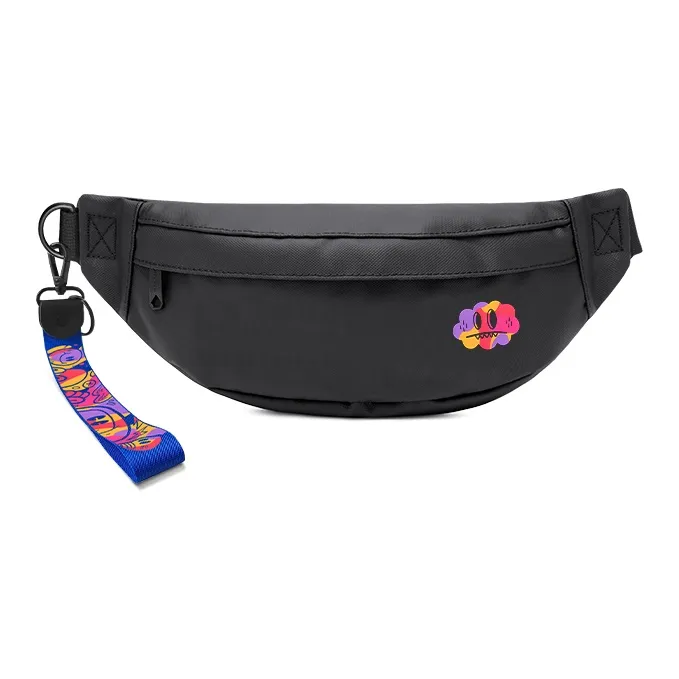 ElevethSign Polyester Sling Bag Regular Unisex White/Black-5