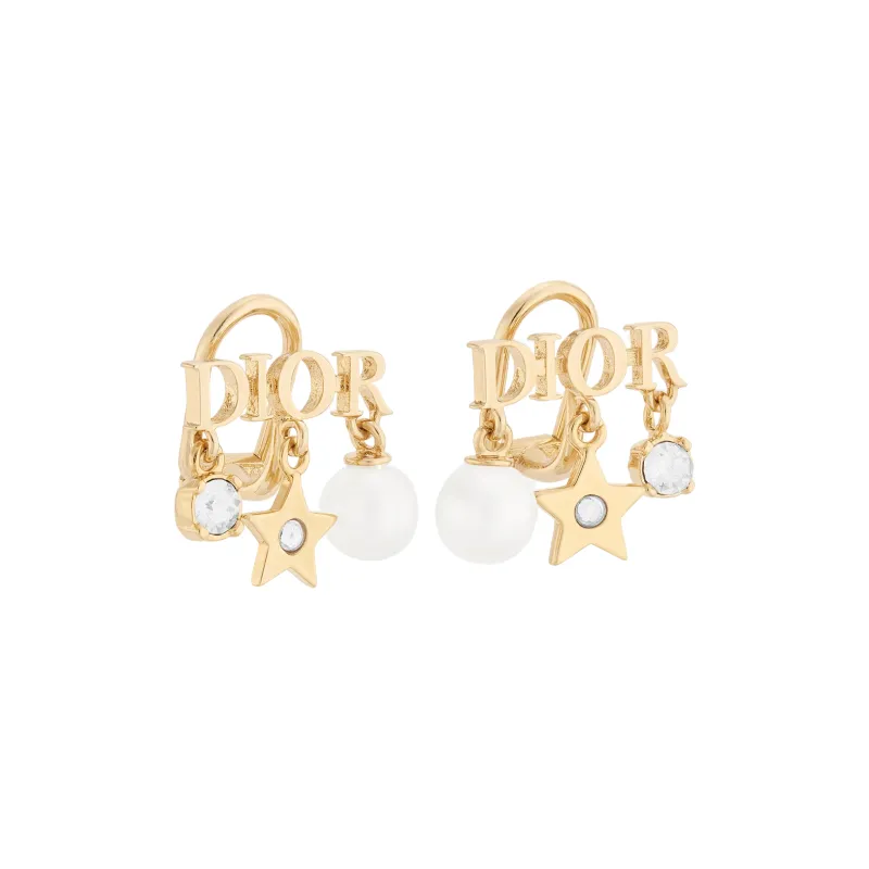 DIOR 925 Sterling Silver Clip On Earrings Unisex-1