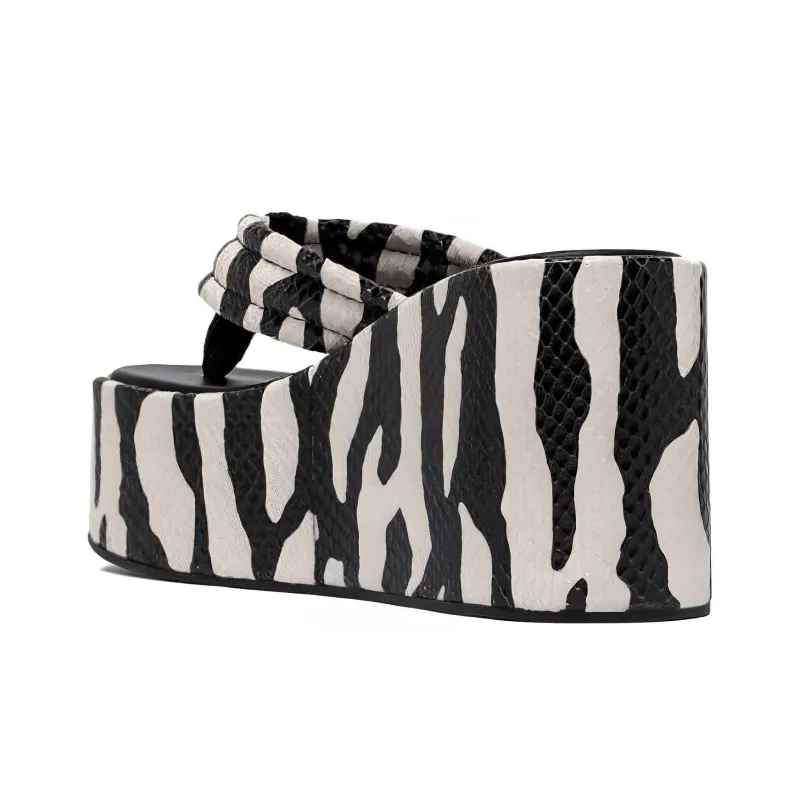 COPERNI Zebra-print 100mm Wedge Sandals-3