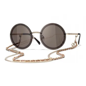 CHANEL Round Sunglasses Women's