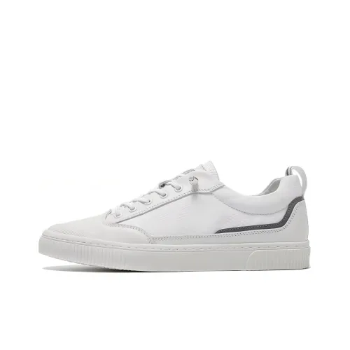 FAIRWHALE Skateboard Shoes Men Low-Top White