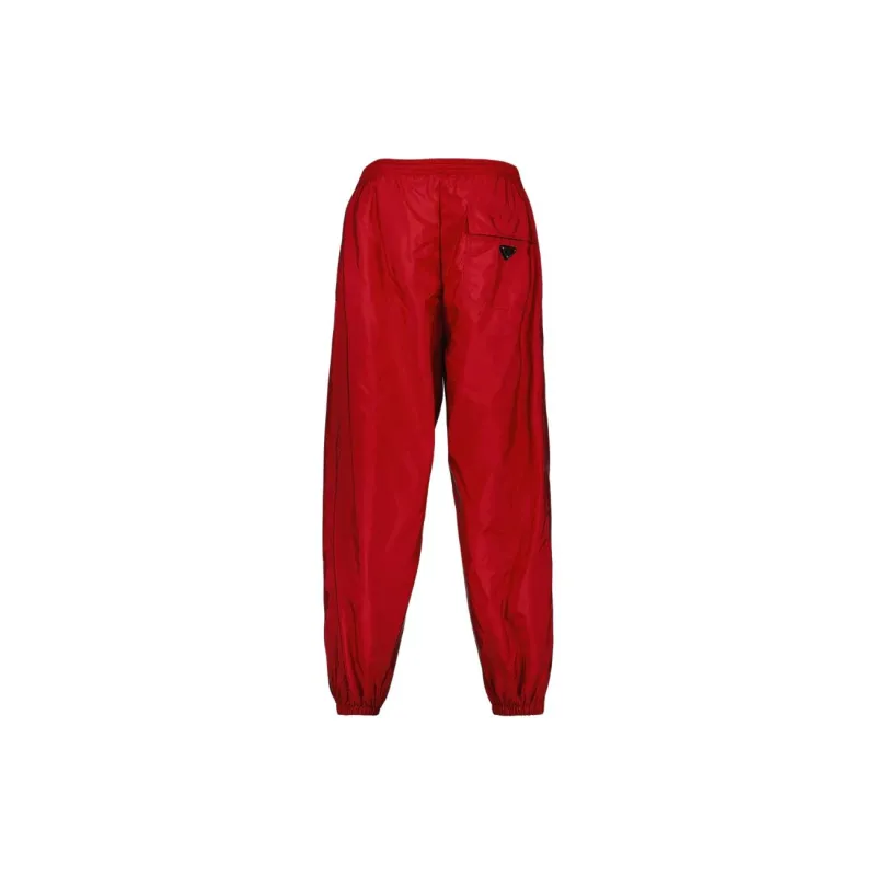 PRADA Re Nylon Logo Plaque Track Pants-1