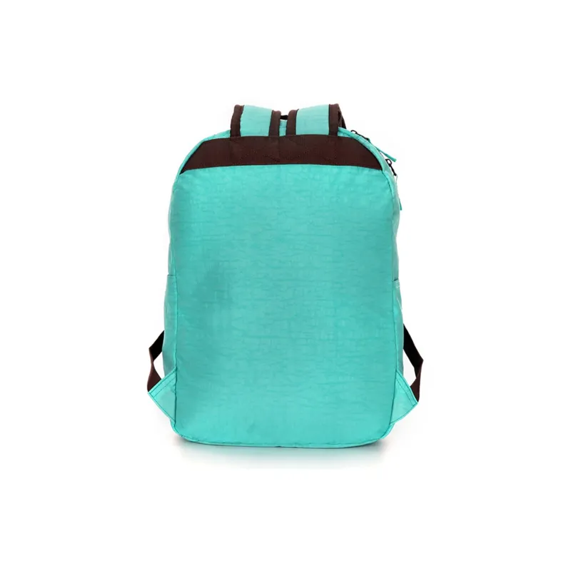SUISSEWIN Polyester Students' Laptop Backpack Regular Unisex Green/Black/Rose Red-3