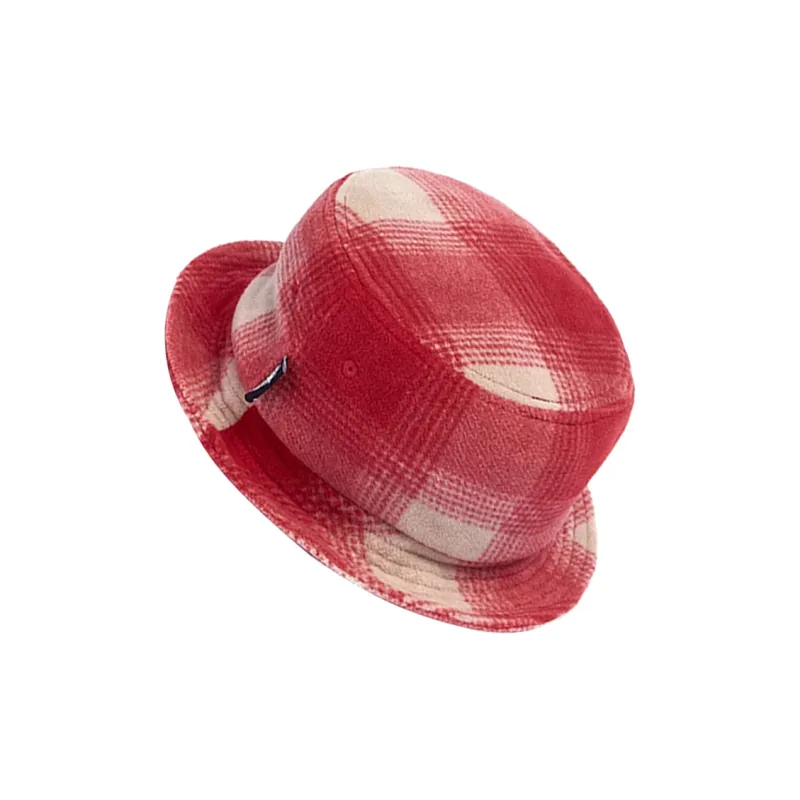 Stussy Polyester Bucket Hats Unisex Red-2