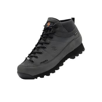 CRISPI Anti Slip And Wear Resistant Lightweight Mid Top Outdoor Shoes Unisex Black Gray Color
