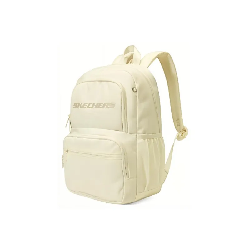 Skechers Fabric Backpack Regular Unisex Cream White-1