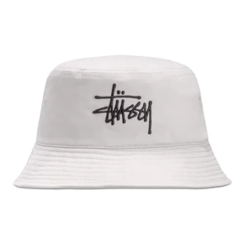 Stussy Cotton-Elastane Blend Bucket Hats Women's Gray