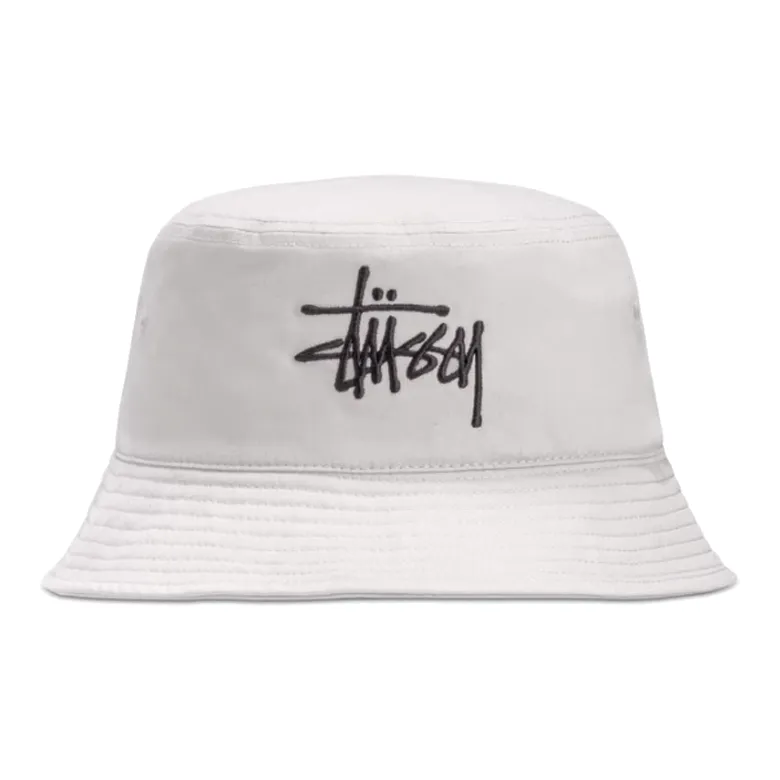 Stussy Cotton-Elastane Blend Bucket Hats Women's Gray-0