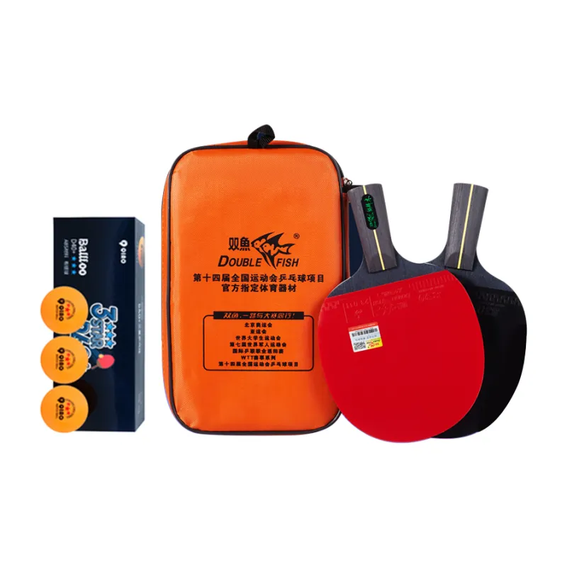 DOUBLEFISH Ping Pong Paddles Unisex Black/Red-6