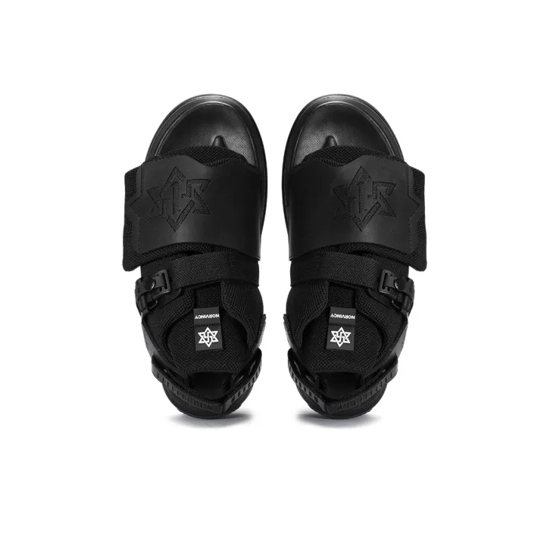 NORVINCY Soft Soled Hook and Loop Mid Top Beach Sandals Unisex-2