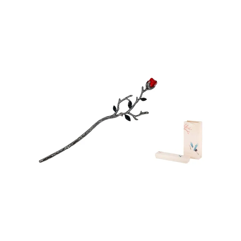 QIMEILA Alloy Hairpins Women's Gunmetal Black-1