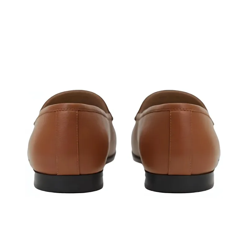 12 STOREEZ Grained texture Leather Loafers Women's-3