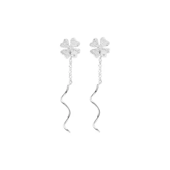 Sanpowa 925 Sterling Silver Drop Earrings Women's