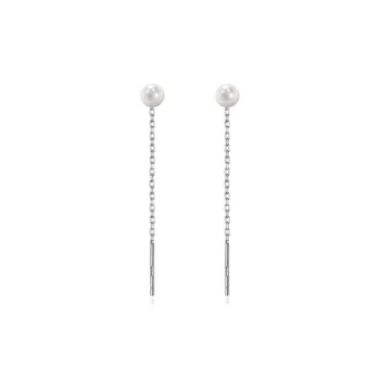 Beauty S925 Silver Drop Earrings Women's