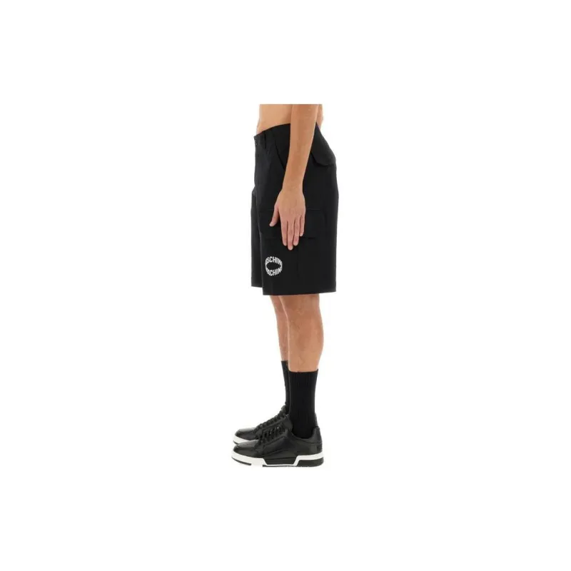 MOSCHINO Casual Shorts Men's Black-2