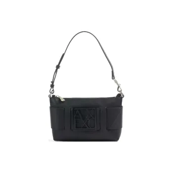 ARMANI EXCHANGE Synthetic Leather Handbag Shoulder Bag Women's Black
