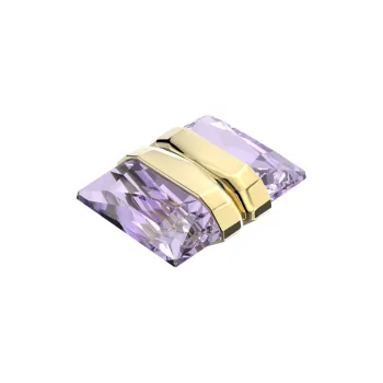 Swarovski Lucent Gold Plated Clip On Earrings Women's Purple