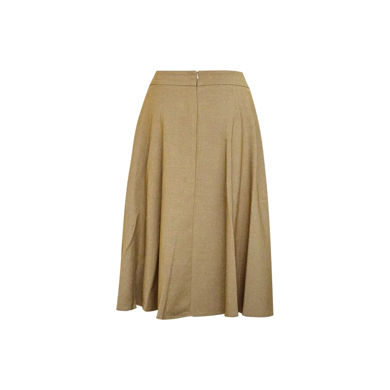 ROEYSHOUSE Casual Long Skirts Women's Khaki-1