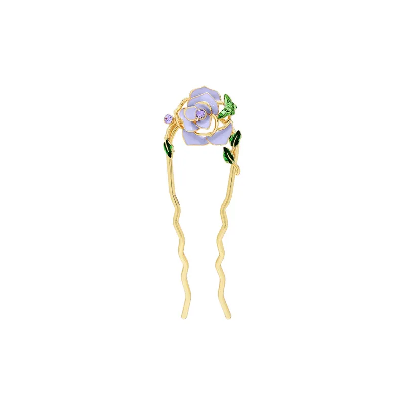 ROYALSASA Alloy, Faux Crystal Hairpins Women's-0