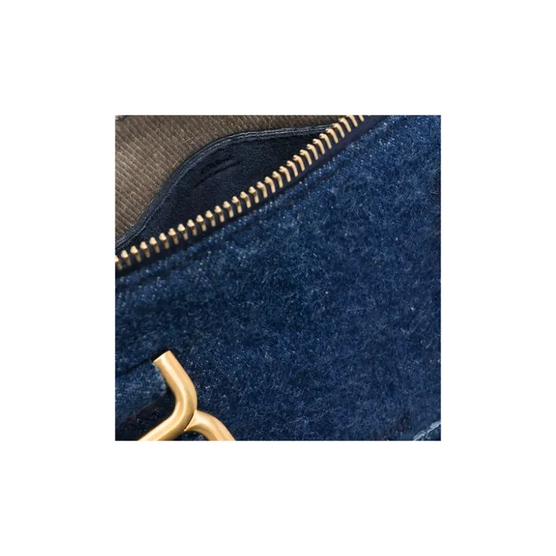 Chloe Denim Portable Crossbody Bag Shoulder Bag Women's Blue-3