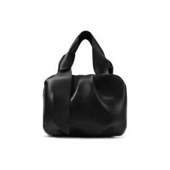 CHARLES&KEITH PU Handbag Small Size Women's Chalk White/Noir Black/Orange Orange