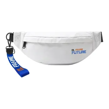 ElevethSign Polyester Sling Bag Regular Unisex White/Black