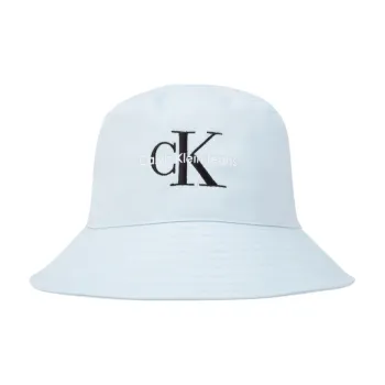 CALVIN KLEIN 100% Cotton Bucket Hats Unisex Misty Blue