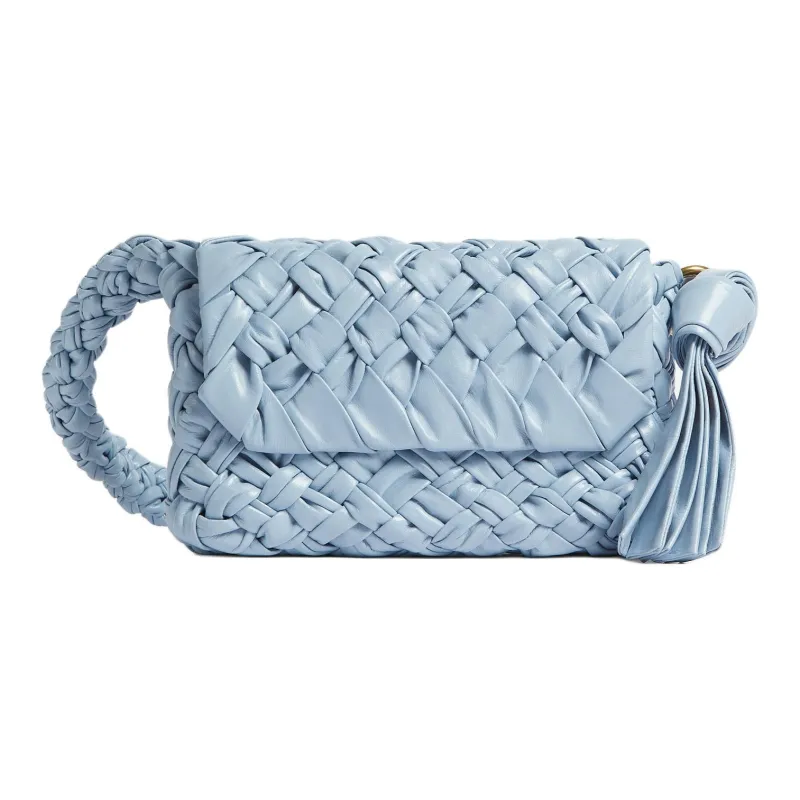 Bottega Veneta KALIMERO Cow Leather Handbag Shoulder Bag Women's Ice Blue-0